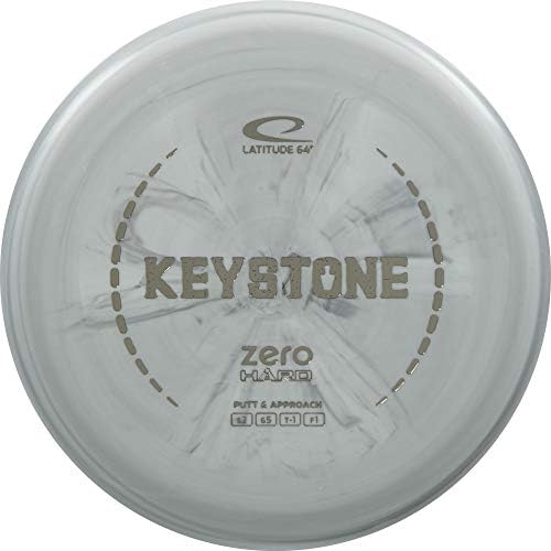 Latitude 64 Zero Line Hard Keystone Putt & Geard Golf Disc [צבעים עשויים להשתנות]